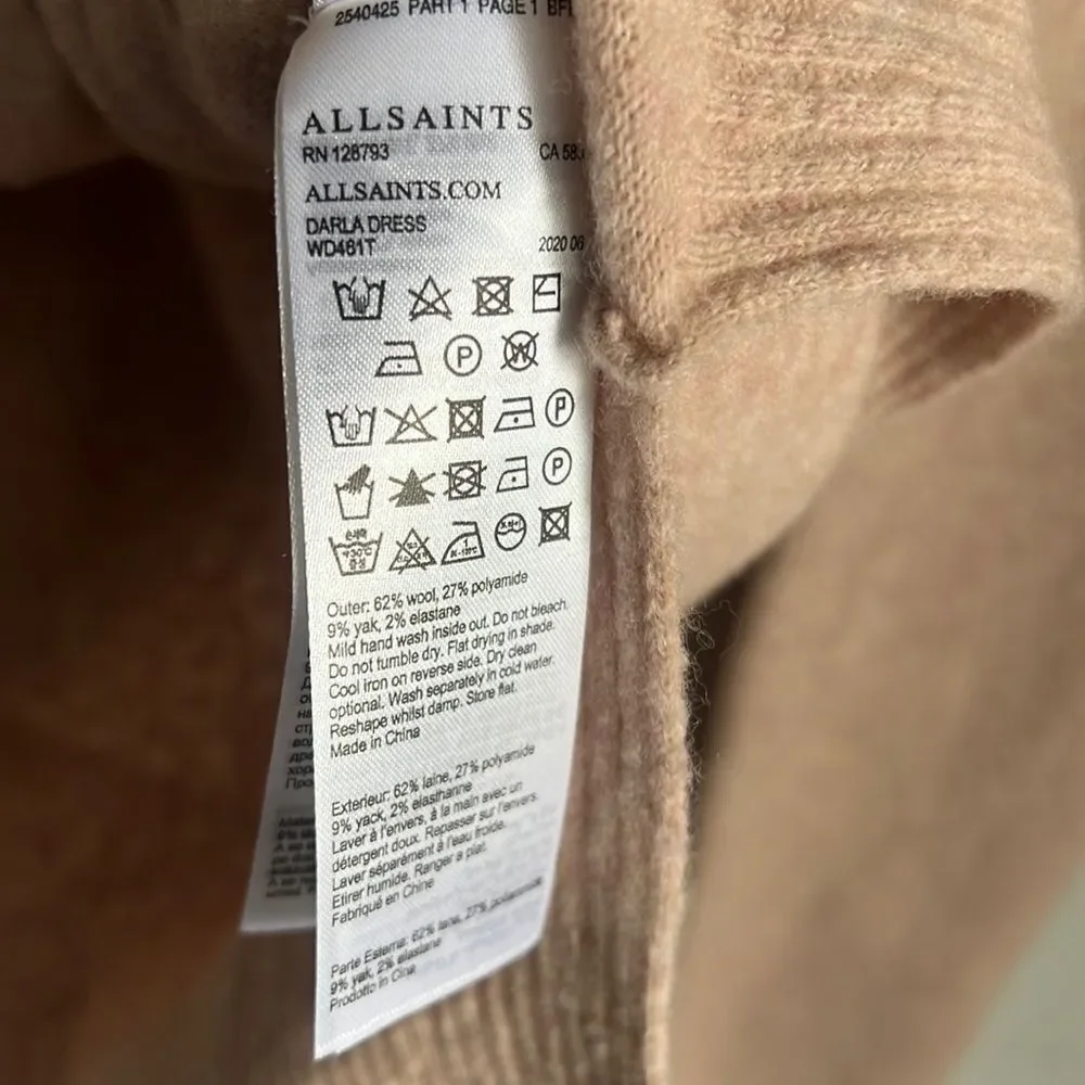 ALLSAINTS Darla wool blend Sweater in Rose pink